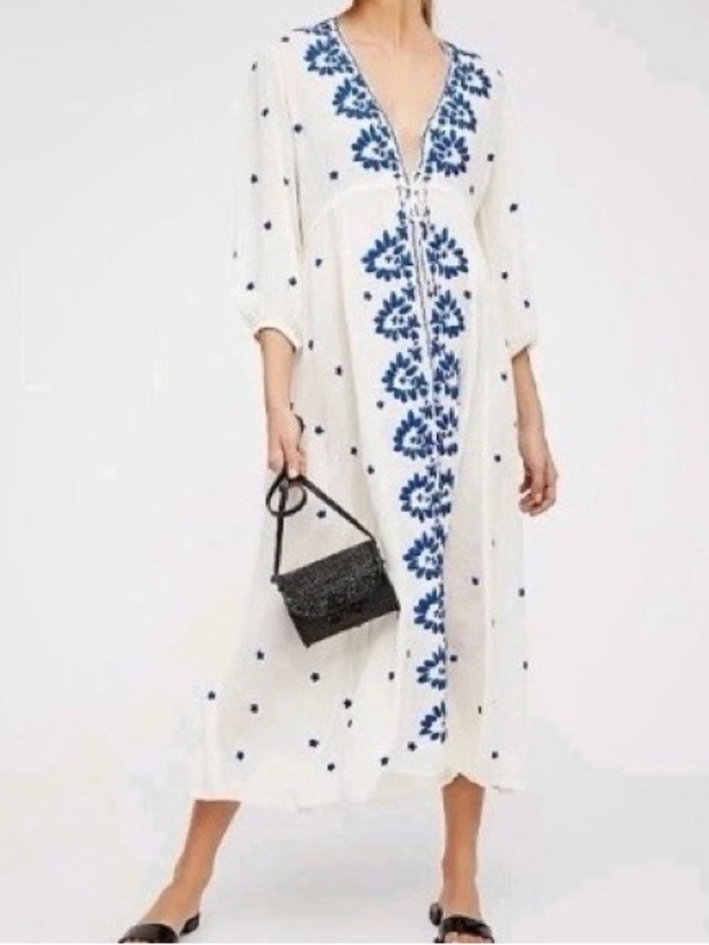 Free People boho midi dress